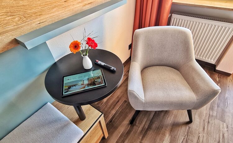 Aura Hotel Saulgrub Sitzbereich Komfort Einzelzimmer