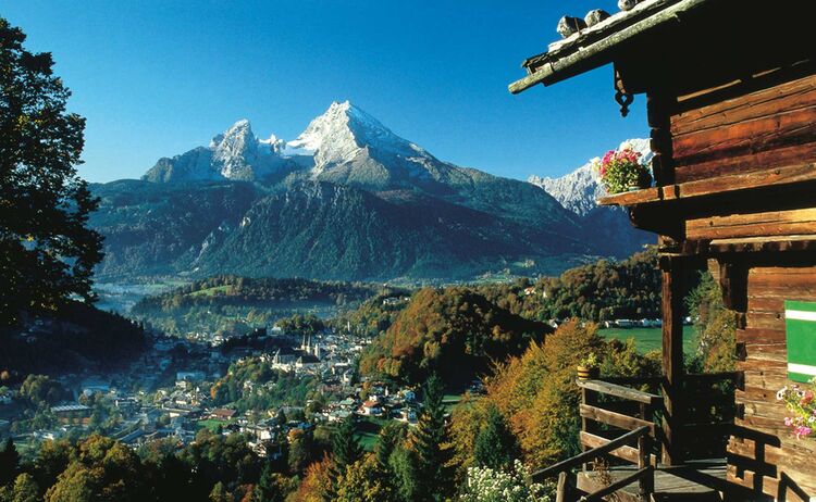 Blick auf den Watzmann von Berchtesgaden aus © BGLT