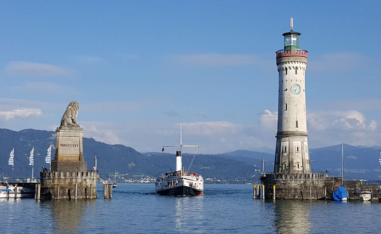 Die Insel Lindau mit der berühmten Hafeneinfahrt © LA Lindau - RTM